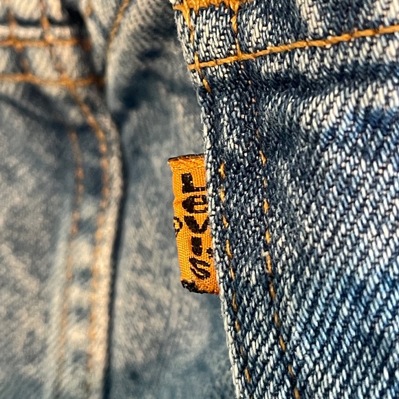 Levi’s 550 Relaxed Fit Denim Shorts Men’s 38 Orange Label - Picture 8 of 9